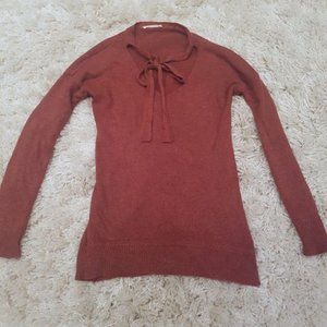 Local boutique rust colored fall sweater, women's size small (S) (EUC)